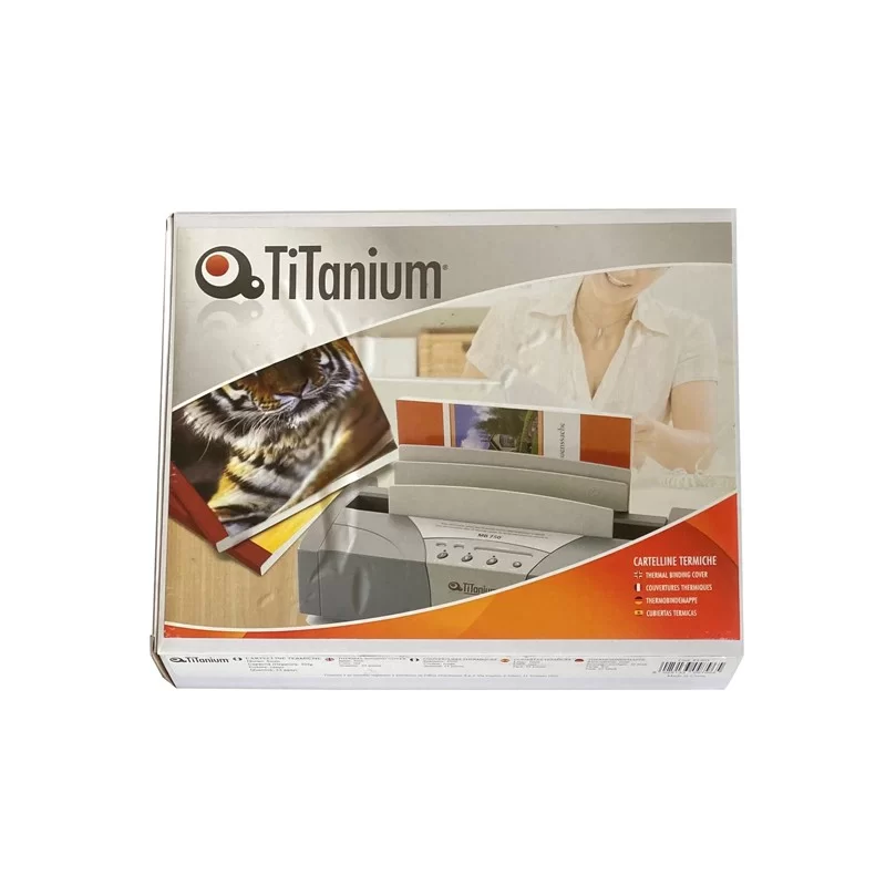 50 CARTELLINE TERMICHE 6mm BIANCO Grain Titanium