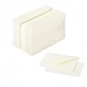 SCATOLA 100 CARTONCINI 200gr + 100 BUSTE 90gr AVORIO FORMATO 4 FAVINI