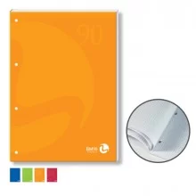 BLOCCO NOTES COLLATO lato lungo A4 4fori 90gr 50fg 4mm cop.250gr BM (Conf.10)