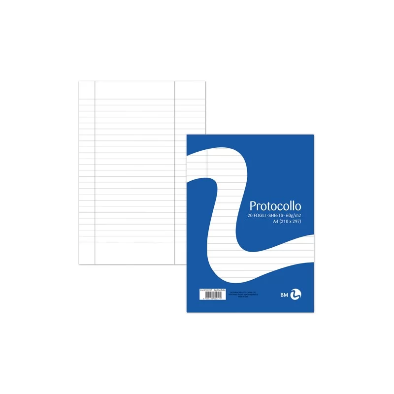 FOGLI PROTOCOLLO A4 60gr 20fg uso bollo BM