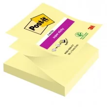 BLOCCO 90foglietti Post-it® Super Sticky Z-Notes Canary™76x76mm R330-123SS-CY (Conf.12)