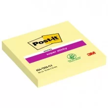 BLOCCO 90foglietti Post-it® Super Sticky Giallo Canary™ 76x76mm 654-12SS-CY (Conf.12)