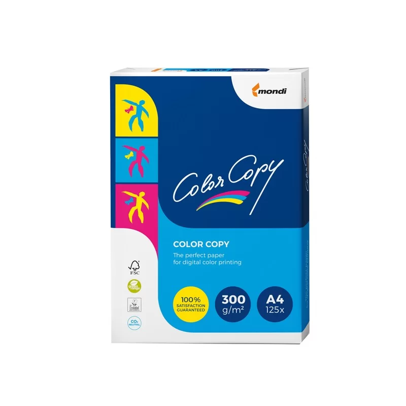 CARTA BIANCA COLOR COPY A4 210x297mm 300gr 125fg MONDI