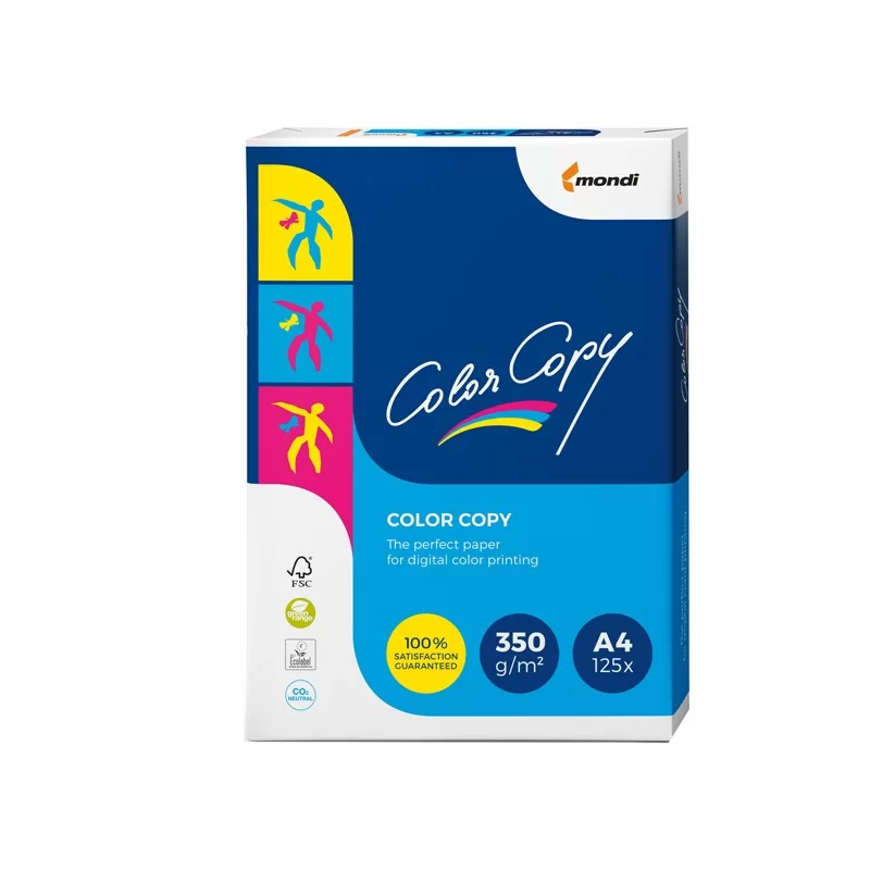 CARTA BIANCA COLOR COPY A4 210x297mm 350gr 125fg MONDI