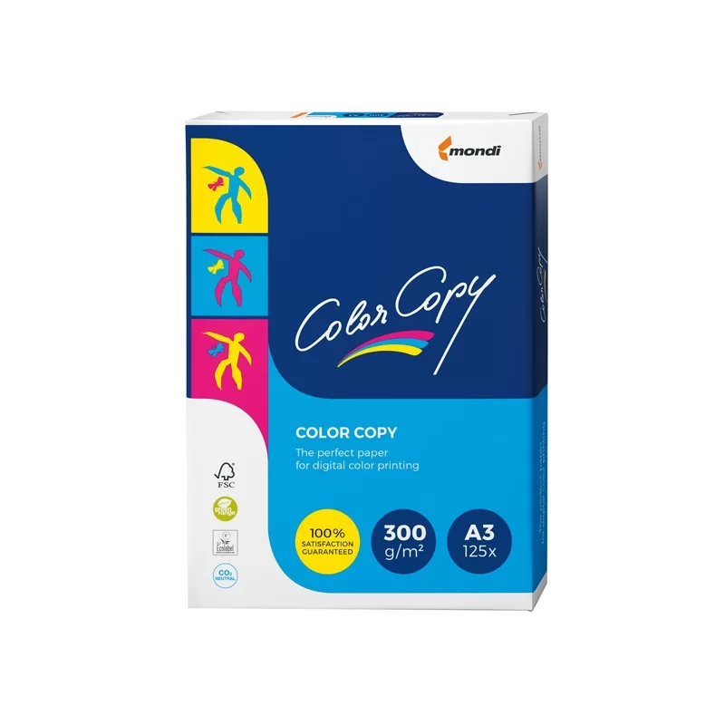 CARTA BIANCA COLOR COPY A3 297x420mm 300gr 125fg MONDI
