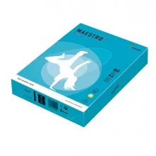 CARTA MAESTRO COLOR A4 210x297mm 80gr 500fg AZZURRO FORTE AB48 MONDI