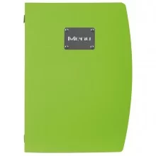 PORTA MENU' A4-24x34cm VERDE RIO con 1 INSERTO DOPPIO