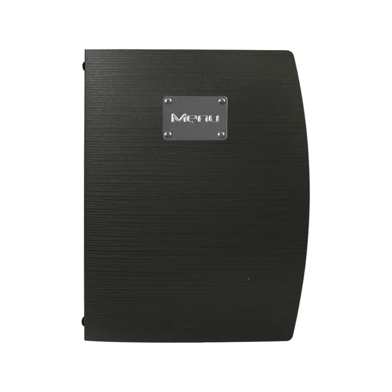 PORTA MENU' A4-24x34cm NERO RIO con 1 INSERTO DOPPIO