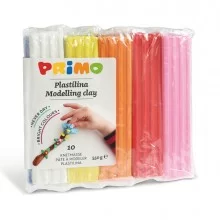 PANETTO PLASTILINA 10 COLORI da 55gr PRIMO