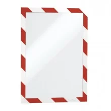 Cornice adesiva Duraframe® Security A4 21x29,7cm rosso-bianco DURABLE (Conf.2)