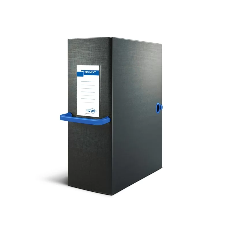 Scatola archivio Big Next 120 nero/blu 25x35cm dorso 12cm