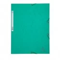 CARTELLA CON ELASTICO 24x32CM VERDE CARTONCINO LUSTRE' 425gr (Conf.25)