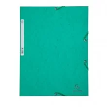 CARTELLA CON ELASTICO 24x32CM VERDE CARTONCINO LUSTRE' 425gr (Conf.25)