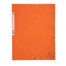 CARTELLA CON ELASTICO 24x32CM ARANCIO CARTONCINO LUSTRE' 425gr (Conf.25)