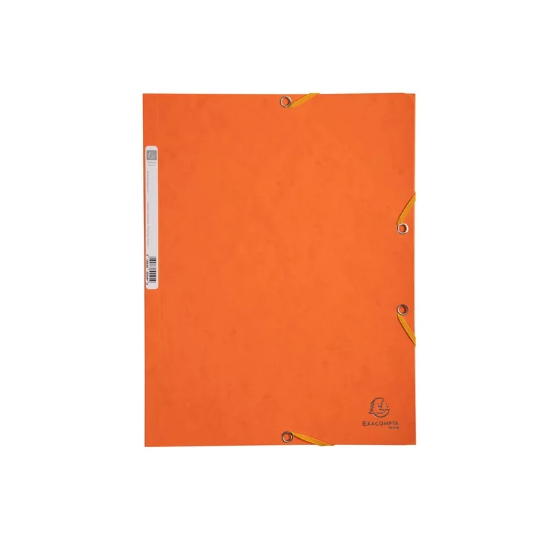 CARTELLA CON ELASTICO 24x32CM ARANCIO CARTONCINO LUSTRE' 425gr (Conf.25)