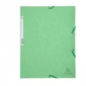 CARTELLA CON ELASTICO 24x32CM VERDE TIGLIO CARTONCINO LUSTRE' 425gr (Conf.25)