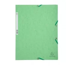CARTELLA CON ELASTICO 24x32CM VERDE TIGLIO CARTONCINO LUSTRE' 425gr (Conf.25)