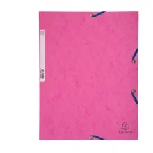 CARTELLA CON ELASTICO 24x32CM ROSA CARTONCINO LUSTRE' 425gr (Conf.25)