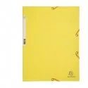 CARTELLA CON ELASTICO 24x32CM GIALLO LIMONE CARTONCINO LUSTRE' 425gr (Conf.25)