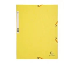 CARTELLA CON ELASTICO 24x32CM GIALLO LIMONE CARTONCINO LUSTRE' 425gr (Conf.25)