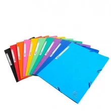 CARTELLA CON ELASTICO 24x32CM MIX 10 COLORI CARTONCINO LUSTRE' 425gr (Conf.50)