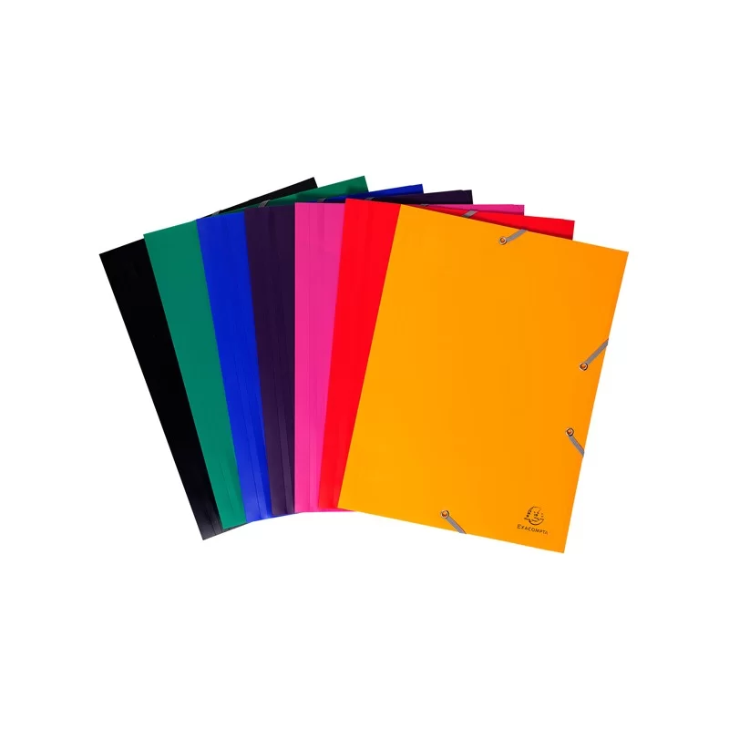 CARTELLA PPL CON ELASTICO 24x32CM NERO EXACOMPTA (Conf.30)