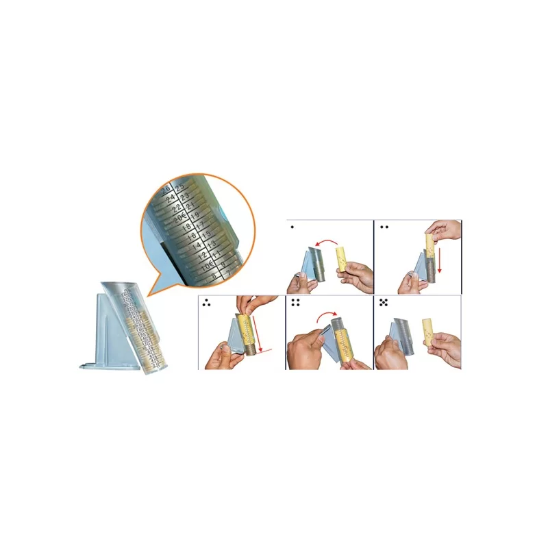 SET 8 TUBI per SEPARA MONETE CM018/CM020 FUORI CATALOGO