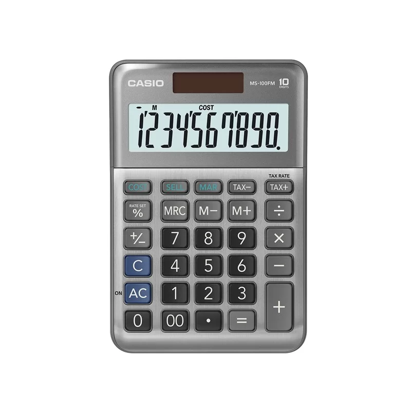 CALCOLATRICE DA TAVOLO MS-100FM 10cifre BIG DISPLAY CASIO