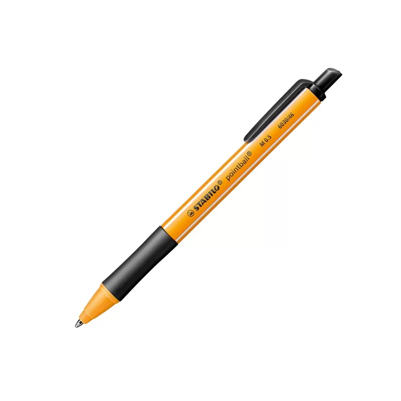 Penna a sfera a scatto POINTBALL® GREEN STABILO 0,5mm nero (Conf.10)