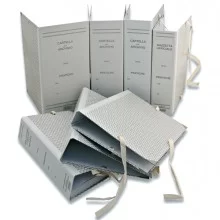 FALDONE con LEGACCI RIVETTATI 35X25cm dorso 15cm (Conf.25)