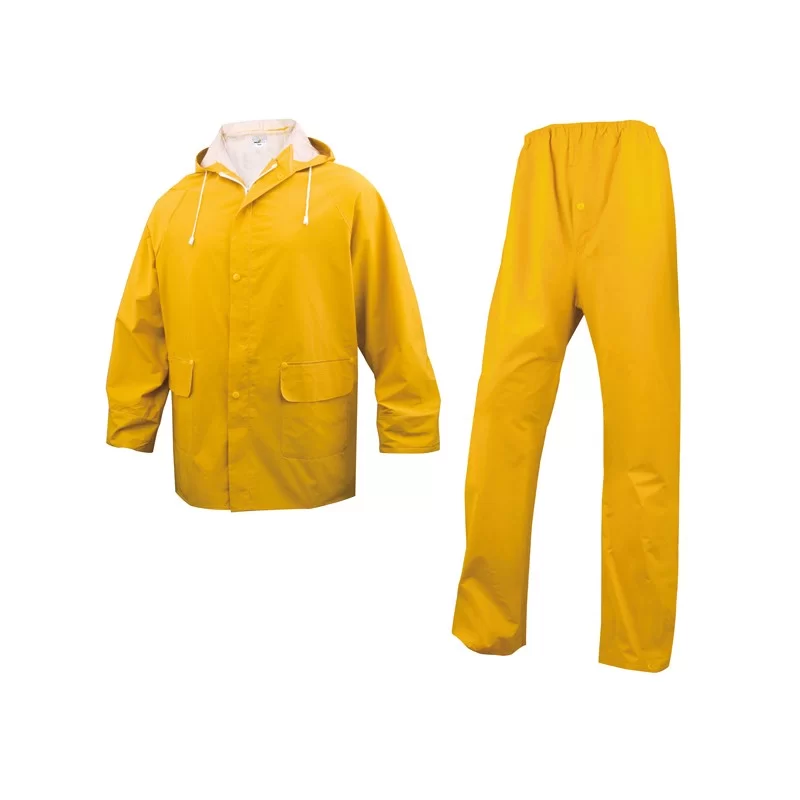 COMPLETO IMPERMEABILE EN304 Tg. XL giallo (giacca+pantalone) FUORI CATALOGO