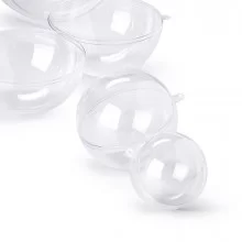 SFERA APRIBILE in POLISTIRENE TRASPARENTE ø160mm RI.PLAST (Conf.6)