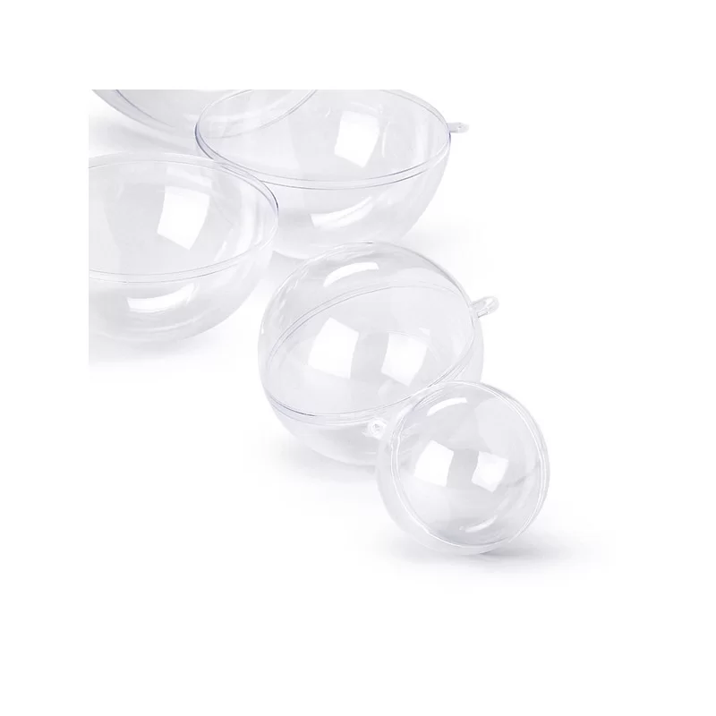 SFERA APRIBILE in POLISTIRENE TRASPARENTE ø160mm RI.PLAST (Conf.6)