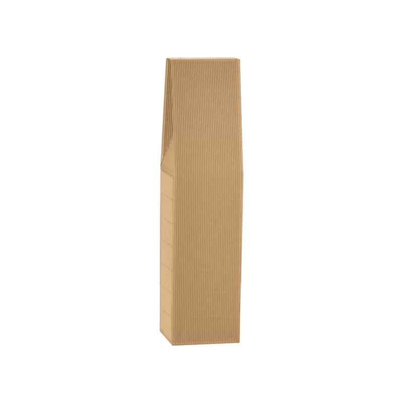 SCATOLA 1 BOTTIGLIA 90x90mm H 370mm ONDA AVANA (Conf.10)