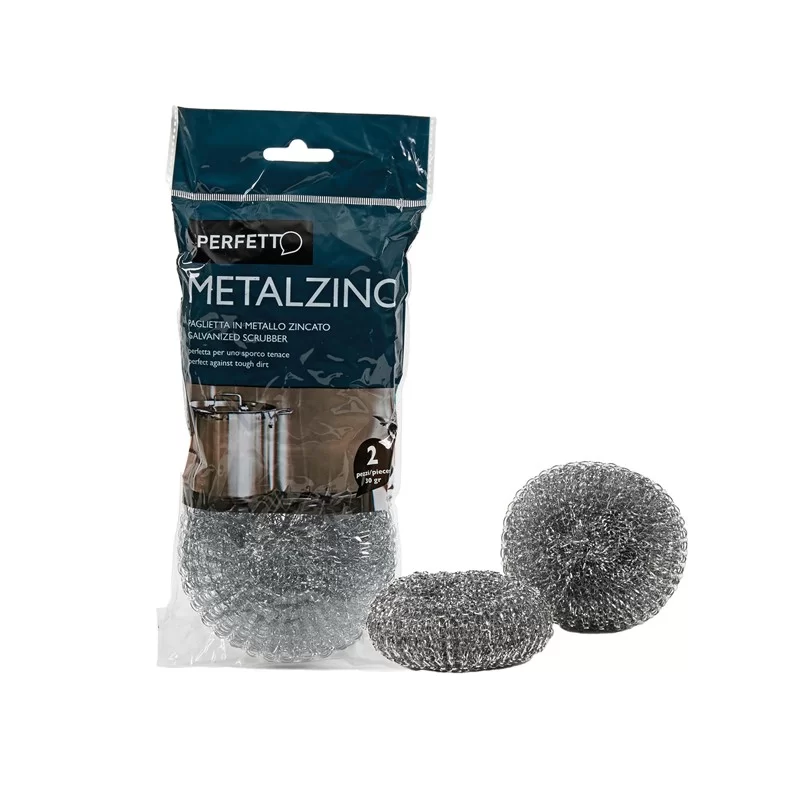 Blister 2 SPUGNE ZINCATE 30gr PERFETTO