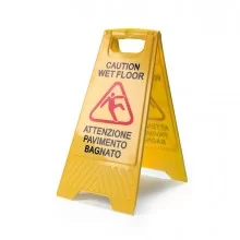 CARTELLO "Pavimento Bagnato" 30x62cm PerfettoFactory