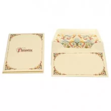 TASCHETTA 10 BIGLIETTI SEMPLICE 100x150mm CON BUSTA Linea FLORENTIA KARTOS (Conf.10)