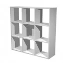 LIBRERIA 9 CASELLE 104x29,2cm-H103,9cm GRIGIO ALLUMINIO - RAINBOW