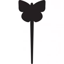 SET 5 Silhouette Tags 'FARFALLA' Securit