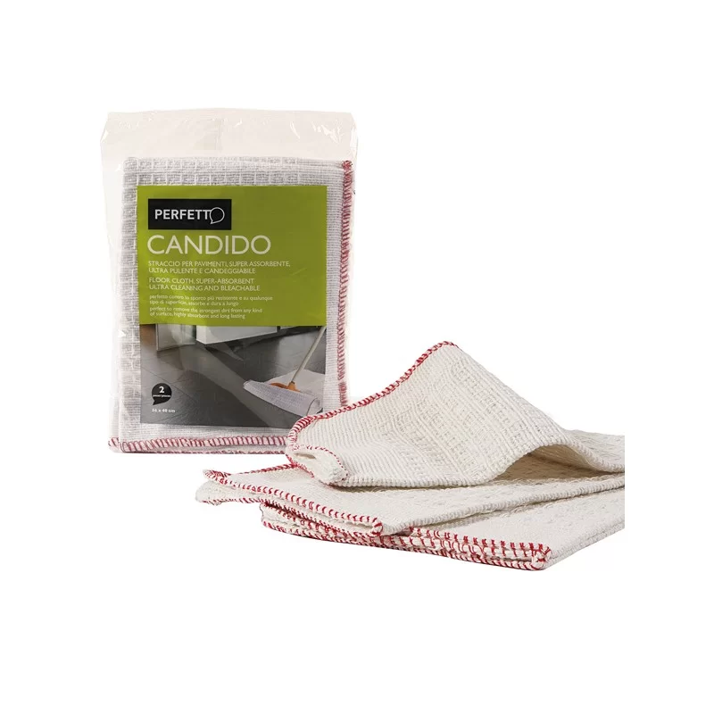 2 STROFINACCI PAVIMENTI 56x40cm CANDIDO PERFETTO