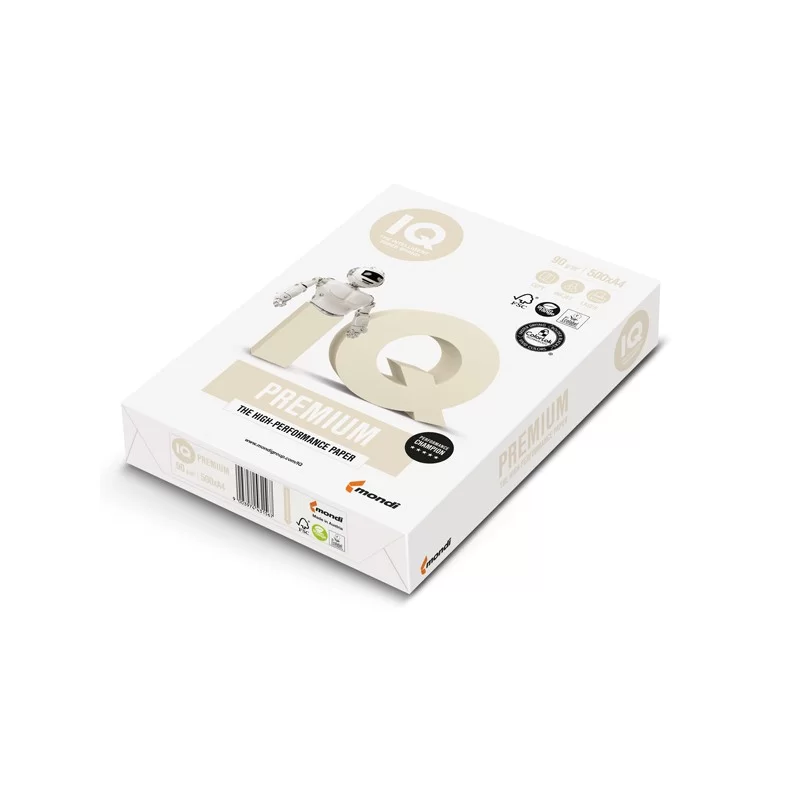 CARTA BIANCA IQ PREMIUM A4 210x297mm 90gr 500fg MONDI