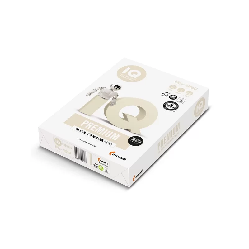 CARTA BIANCA IQ PREMIUM A4 210x297mm 100gr 500fg MONDI