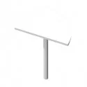 ANGOLARE 90° BIANCO + GAMBA SUPPORTO x SCRIVANIE AgorA' Basic