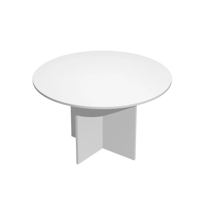 TAVOLO RIUNIONE 4 POSTI Ø120 x H72cm GRIGIO - EASY