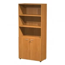 ARMADIO MODULARE A 2 ANTE BASSE 90x45,8cm - H200cm NOCE CHIARO