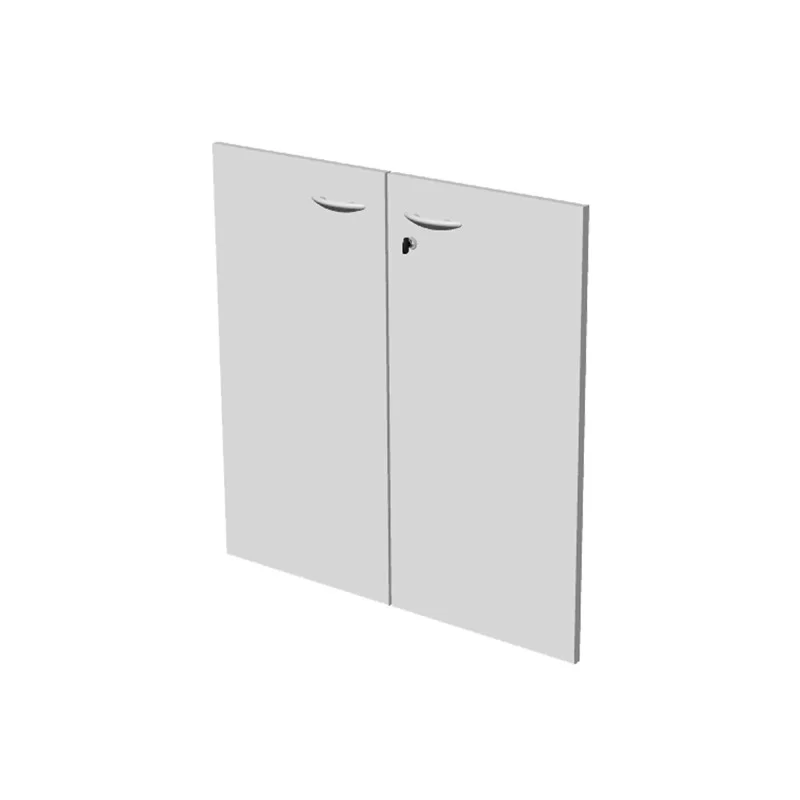COPPIA ANTE in MELAMIN. x libreria bassa L76cm BIANCO
