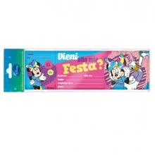 BLOCCHETTO 10 INVITI ALLA FESTA MINNIE DISNEY Rex Sadoch (Conf.10)