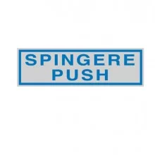 TARGHETTA ADESIVA 165x50mm SPINGERE / PUSH (Conf.10)