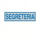 TARGHETTA ADESIVA 165x50mm SEGRETERIA (Conf.10)