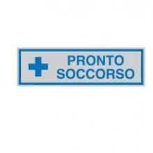 TARGHETTA ADESIVA 165x50mm PRONTO SOCCORSO (Conf.10)